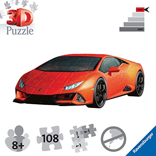 Ravensburger 3D Puzzle Lamborghini Huracán EVO – 3D Puzzle für Erwachsene und Kinder ab 8 Jahren, Modellauto, Modellbau ganz ohne Kleber - 4