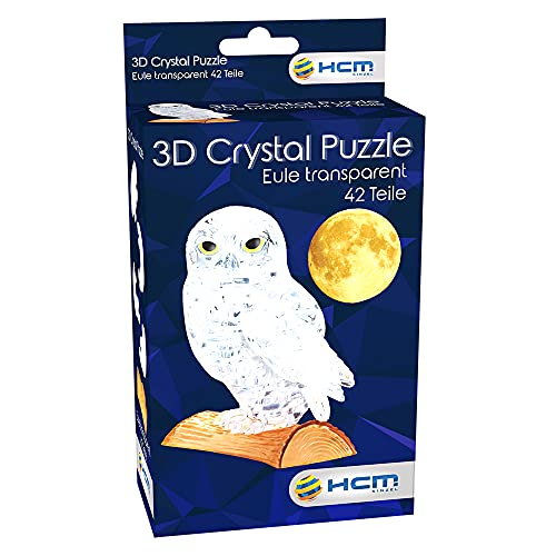 HCM Kinzel 59164 Crystal Puzzle transparente Eule, 42 Teile, bunt - 4