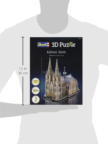 Revell 3D Puzzle 00203 Dom, die Kathedrale der Stadt Köln und eines ihrer Wahrzeichen Die Welt in 3D entdecken, Bastelspass für Jung und Alt, farbig - 3