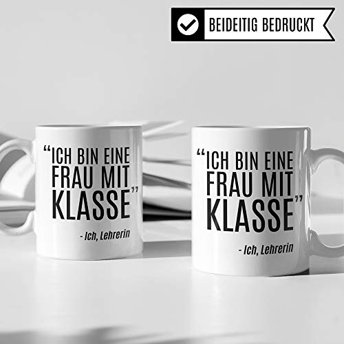 Pagma Druck Lehrerin Tasse lustig, Lehrer Geschenk Kaffeetasse Geschenkidee Lehrerin, Kaffeebecher Geschenkidee für Lehrerin Schule, Mathe Deutsch Unterricht Witz, Lehrerin Geschenk Abschied - 3