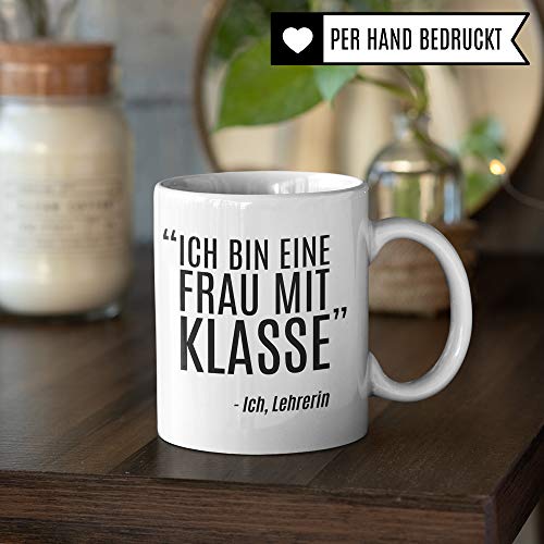 Pagma Druck Lehrerin Tasse lustig, Lehrer Geschenk Kaffeetasse Geschenkidee Lehrerin, Kaffeebecher Geschenkidee für Lehrerin Schule, Mathe Deutsch Unterricht Witz, Lehrerin Geschenk Abschied - 5