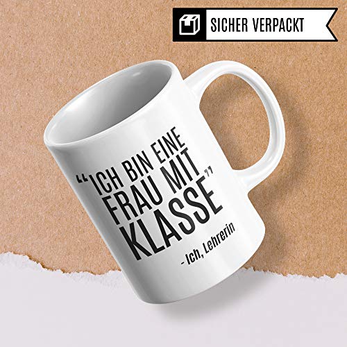 Pagma Druck Lehrerin Tasse lustig, Lehrer Geschenk Kaffeetasse Geschenkidee Lehrerin, Kaffeebecher Geschenkidee für Lehrerin Schule, Mathe Deutsch Unterricht Witz, Lehrerin Geschenk Abschied - 6