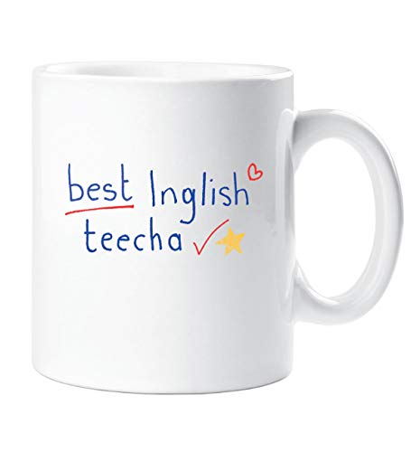 Best Inglish Teecha Becher Beste Englisch Lehrer Becher Lehrer Geschenk Danke Lehrer Weihnachten Neuheit Humor Spassig