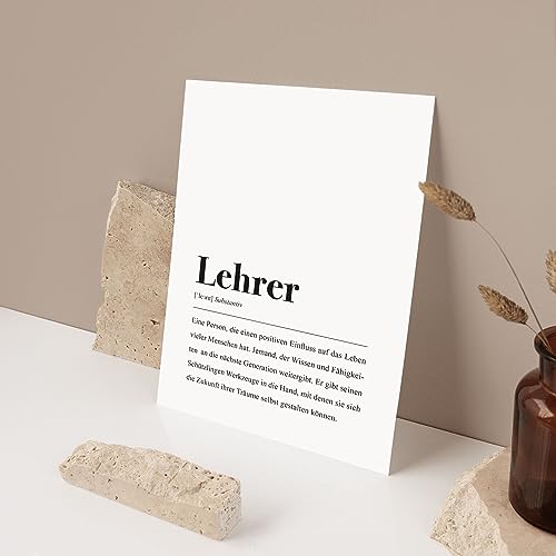 Lehrer Definition: DIN A4 Plakat - 3