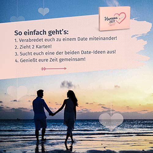 Herzenszeit – 55 ganz besondere Date-Ideen für Paare, die es noch Lange bleiben wollen – Als Geschenke für Paare oder zum Jahrestag für sie und ihn – Verlobungsgeschenk - 3