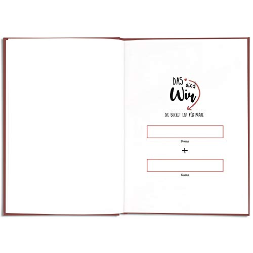 CUPCAKES & KISSES® Bucket List Buch für Paare I Tolles Geschenk für den Jahrestag, Hochzeitstag oder Valentinstag I Geschenke für Paare und Partner - 2