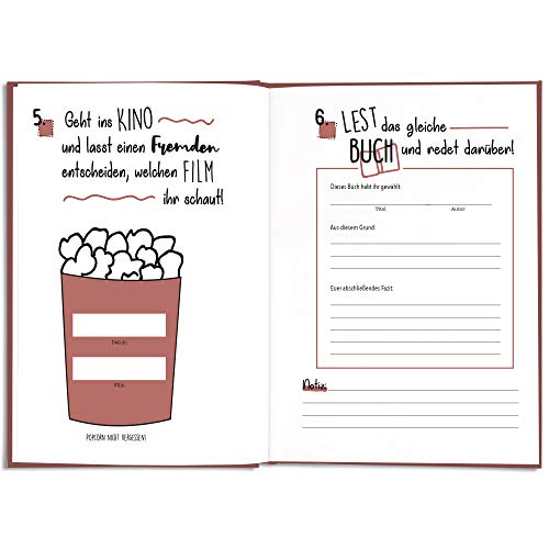 CUPCAKES & KISSES® Bucket List Buch für Paare I Tolles Geschenk für den Jahrestag, Hochzeitstag oder Valentinstag I Geschenke für Paare und Partner - 4