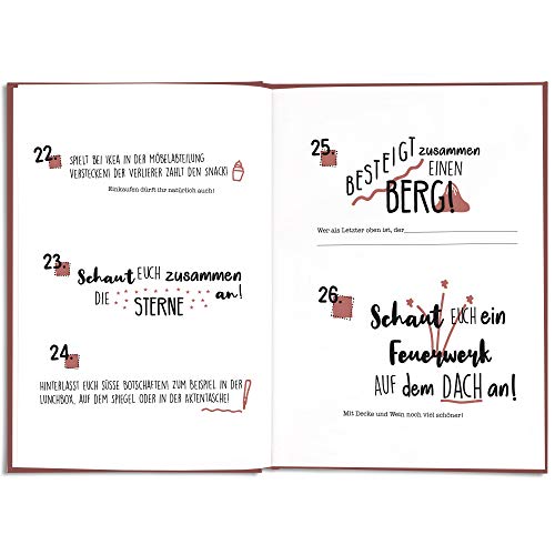 CUPCAKES & KISSES® Bucket List Buch für Paare I Tolles Geschenk für den Jahrestag, Hochzeitstag oder Valentinstag I Geschenke für Paare und Partner - 5