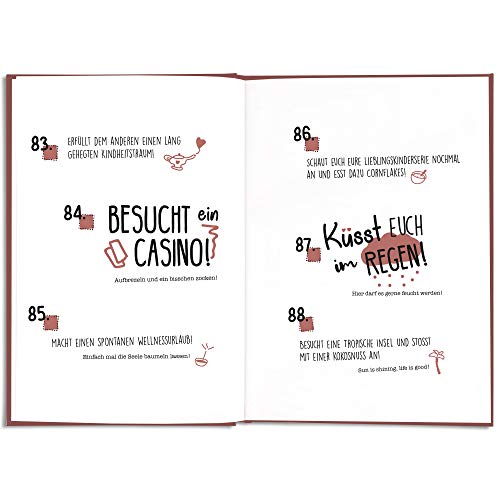 CUPCAKES & KISSES® Bucket List Buch für Paare I Tolles Geschenk für den Jahrestag, Hochzeitstag oder Valentinstag I Geschenke für Paare und Partner - 7
