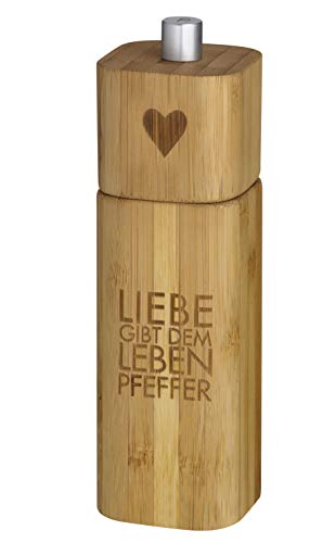 Salzmühle Glück ist das Salz in der Suppe + Pfeffermühle Liebe gibt dem Leben Pfeffer - 3