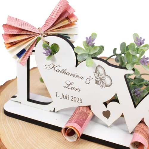 DEKO AUFSTELLER mit Herzen LOVE inkl. Personalisierung – Größe ca. 20 x 8 cm - 3