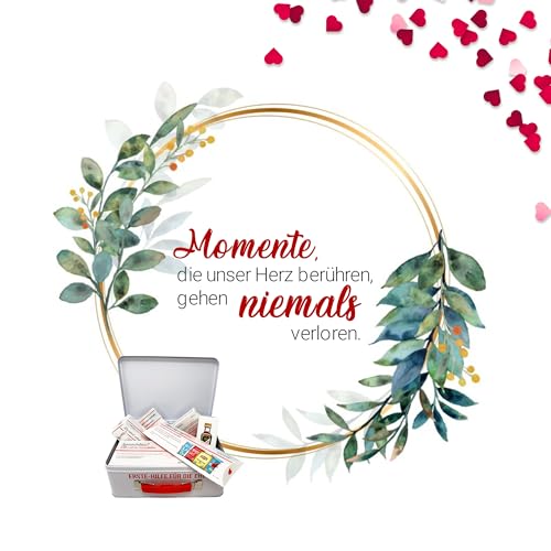 Hochzeitsgeschenk | Erste Hilfe Set für die Ehe, witziger Sanikasten | 9-teilig | Geschenk-Box zur Hochzeit / Valentinstag - 6