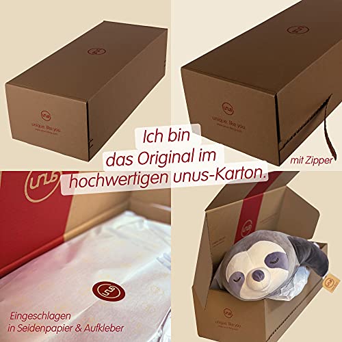 UNUS Seitenschläferkissen Stillkissen Lagerungskissen Faultier Kissen für Kinder Dekoration extrem weich 50 cm Türkis - 6