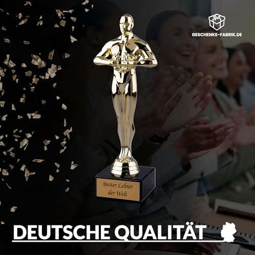 Pokal/Geschenk Bester Lehrer der Welt Geschenk Schule – Siegerfigur Viktor 24 cm - 7