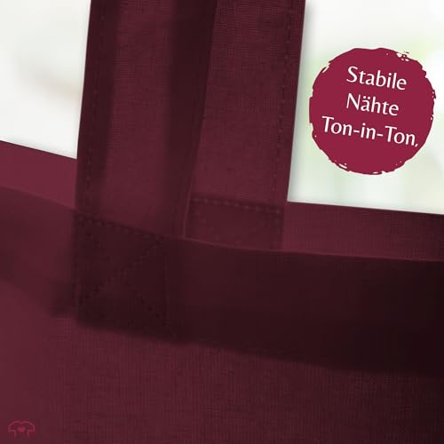 Shirtracer Lehrer – Lehrerin weil Superheldin keine offizielle Berufsbezeichnung ist – Unisize – Bordeauxrot – geschenk lehrerin geschenk – WM101 – Stoffbeutel aus Baumwolle Jutebeutel lange Henkel - 5