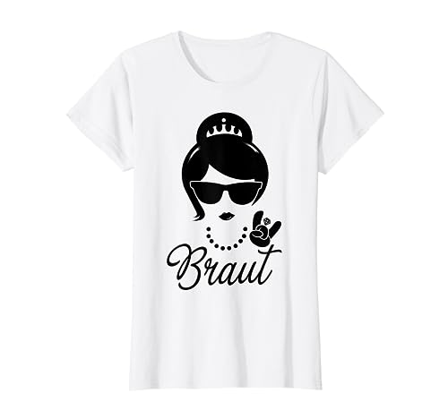 Damen Braut JGA Hochzeit Polterabend Junggesellenabschied Party T-Shirt