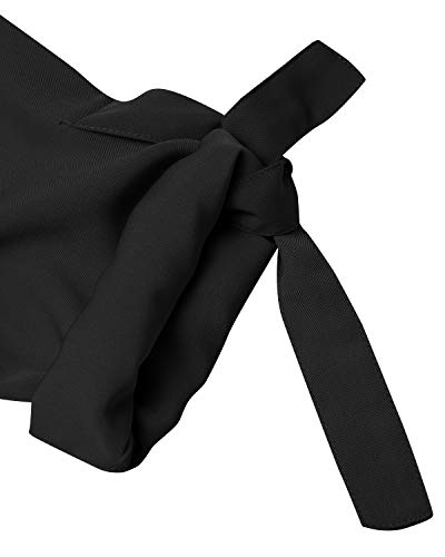 YOINS Damen Kleider Tshirt Kleid Sommerkleid für Damen Rundhals Brautkleid Langarm Minikleid Kleid Langes Shirt Lose Tunika mit Bowknot Ärmeln - 4