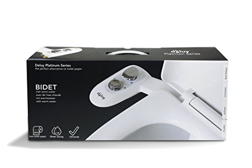 Deluy Dusch-WC, Platinum Series | Bidet mit Warmwasser (ohne Strom) | Po-Dusche, Taharet - 6