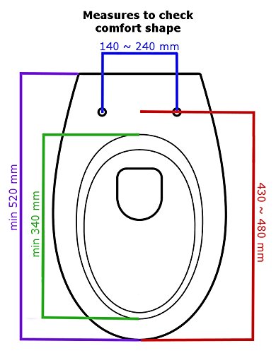 USPA 7000 Comf Dusch-WC Elektronischer Toiletten-Sitz mit seitlichem Bedienelement - 2