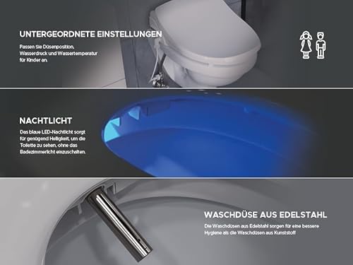 LEEVENTUS – J430R – Standard Version – ! Neues Modell ! – Sonderangebot – Mit Fernbedienung – bidet hochwertiger dusch WC Aufsatz Made in Korea Intimpflege electric bidet dusch wc japan toilette bidet - 4