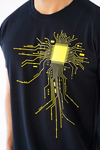 Cooles T-Shirt Geek CPU schwarz Größe L - 6