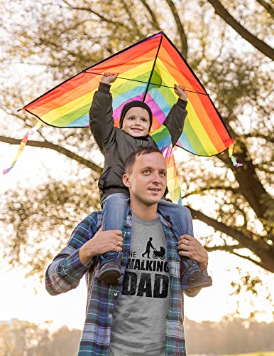 Shirtracer The Walking Dad Herren T-Shirt und Männer Tshirt (L, Grau Meliert) - 4