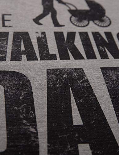 Shirtracer The Walking Dad Herren T-Shirt und Männer Tshirt (L, Grau Meliert) - 7