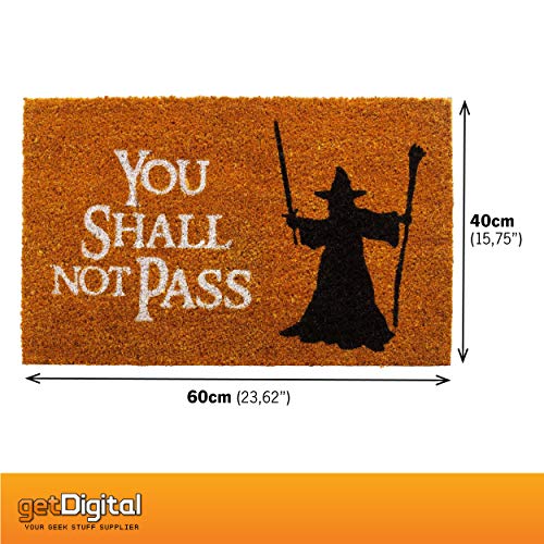 getDigital You Shall not Pass Fußmatte-Türmatte mit berühmter Fantasy-Szene, Großartiges Geschenke Für Film-fans - 3