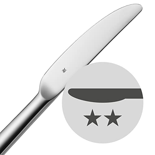 WMF Steakbesteck 12-teilig, Steakbesteck Set für 6 Personen, Steakmesser, Steakgabel, Cromargan Edelstahl poliert, Grillbesteck in Holzkiste - 4
