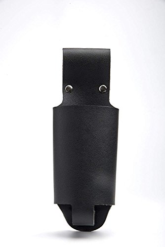 Old Tjikko BierHolster, Leder Flaschn Holster, 0,33-0,5 Liter,Holster Bierhalter, Bier Accessoires,Bierhalter Leder,Gadget für den Herrentag (Black) - 2