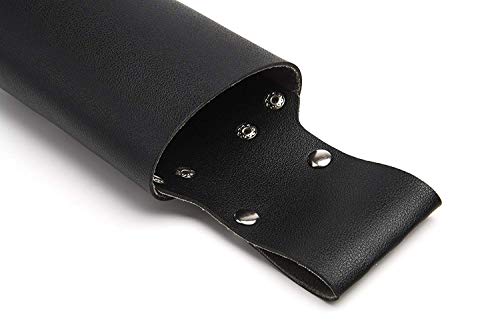 Old Tjikko BierHolster, Leder Flaschn Holster, 0,33-0,5 Liter,Holster Bierhalter, Bier Accessoires,Bierhalter Leder,Gadget für den Herrentag (Black) - 5