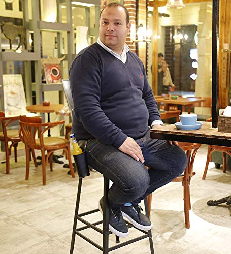 Old Tjikko BierHolster, Leder Flaschn Holster, 0,33-0,5 Liter,Holster Bierhalter, Bier Accessoires,Bierhalter Leder,Gadget für den Herrentag (Black) - 7