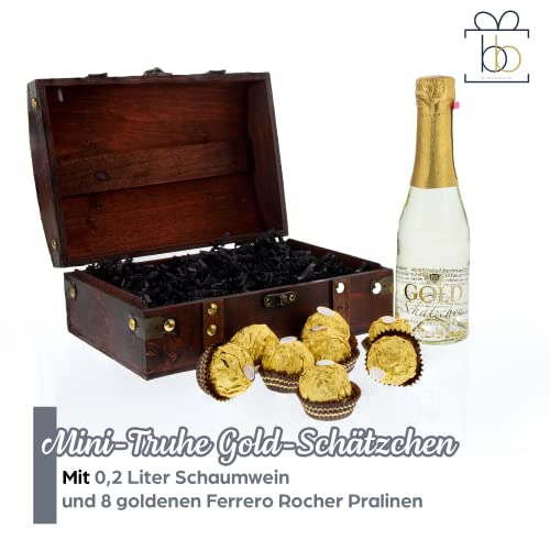 Geschenk Mini-Truhe Gold-Schätzchen - 2