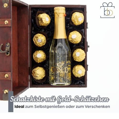 Geschenk Mini-Truhe Gold-Schätzchen - 4