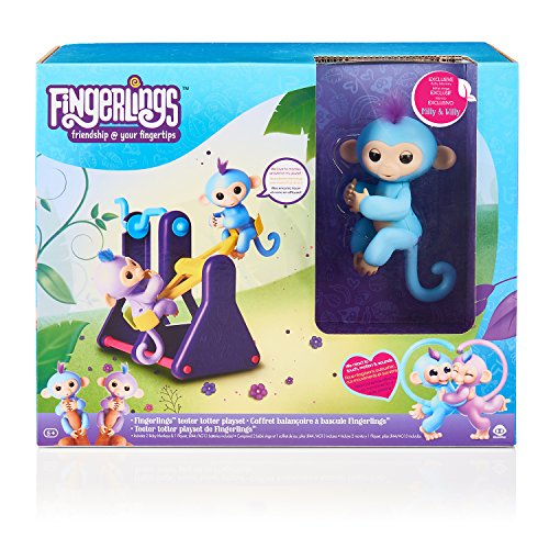 Wow Wee 3745 Fingerlings Wippe Spielset mit 2 Äffchen, mehrfarben - 6