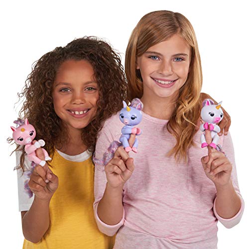 Fingerlings Einhorn rose mit Regenbogenmähne, interaktives Spielzeug, reagiert auf Geräusche, Bewegungen und Berührungen, rose - 5