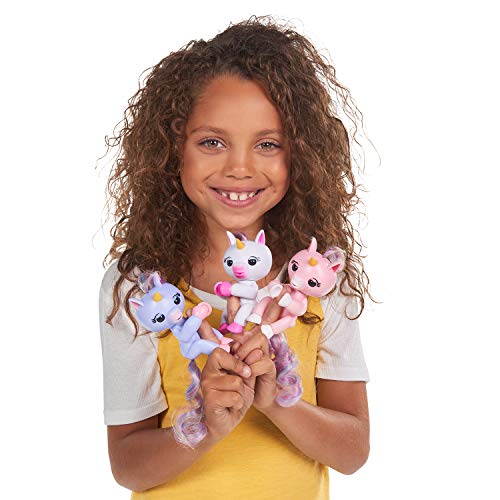 Fingerlings Einhorn rose mit Regenbogenmähne, interaktives Spielzeug, reagiert auf Geräusche, Bewegungen und Berührungen, rose - 7