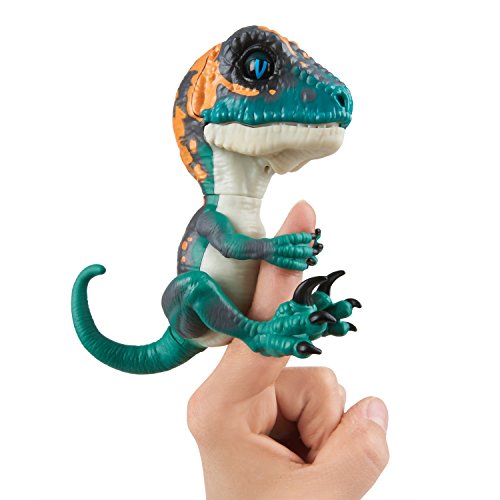 Wow Wee Fingerlings Untamed Velociraptor blau Fury – 3783 / interaktives Spielzeug, reagiert auf Geräusche, Bewegungen und Berührungen - 2