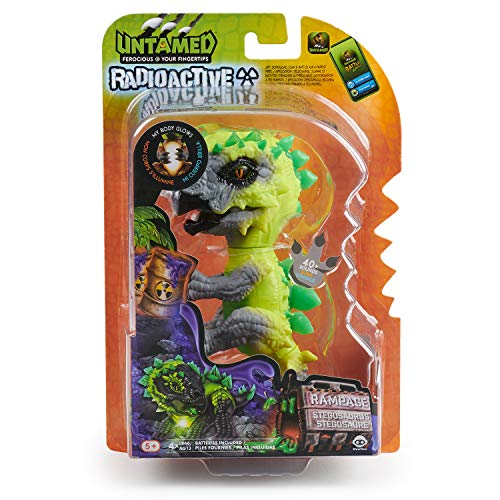 Untamed Fingerlings WowWee Radioaktive Dinos-Serie ohne Zähmung, Stegosaurus - 7