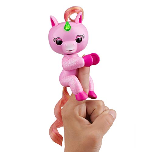 WowWee 3848 Fingerlings Leuchtendes Einhorn JoJo Freundlich Interaktives Spielzeug, Glitzer Pink