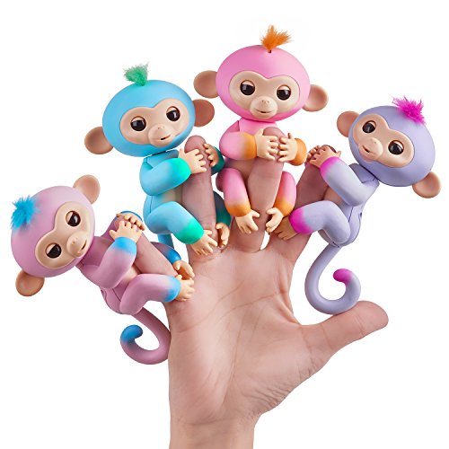 Fingerlings zweifarbiges Äffchen grün mit blau Eddie 3724 interaktives Spielzeug, reagiert auf Geräusche, Bewegungen und Berührungen - 5