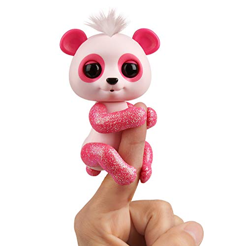 WowWee Fingerlings Panda pink Polly - 3561 / interaktives Spielzeug, reagiert auf Geräusche, Bewegungen und Berührungen