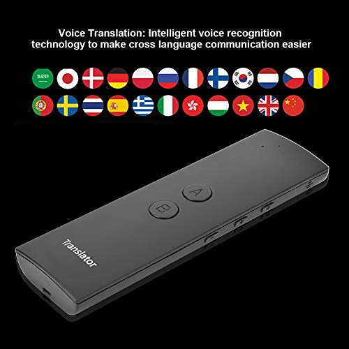 Tonysa Sprachübersetzer, Intelligenter Übersetzer Voice Translator in Echtzeit Sprache,Tragbarer Zweiwege Dolmetscher mit 25 Sprachen/Bluetooth Verbindung für iOS/Android - 2