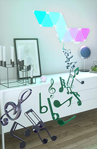 Nanoleaf Light Panels Rhythm Starter Kit – 15x Modulare Smarte LED mit Sound Modul - 2