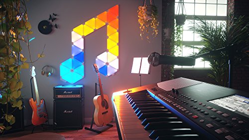 Nanoleaf Light Panels Rhythm Starter Kit – 15x Modulare Smarte LED mit Sound Modul - 6