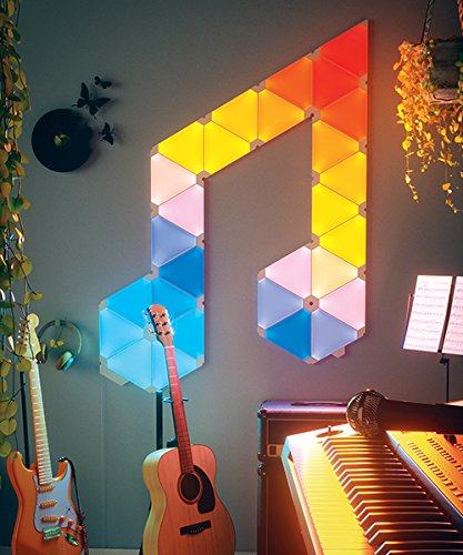 Nanoleaf Light Panels Rhythm Starter Kit – 9x Modulare Smarte LED mit Sound Modul - 3