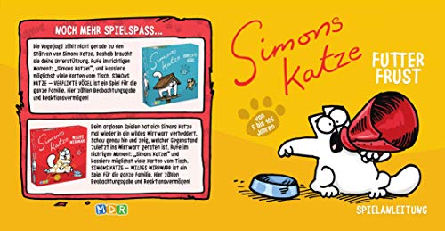 MDR Simons Katze Familie FutterFrust Kartenspiele Fur Die Ganze Familie Kartenspiele Für Erwachsene Kinder Reisespiele Legespiele Kartenspiel Schnelligkeit Simon Cat Karten Spiele Spieleabend - 4