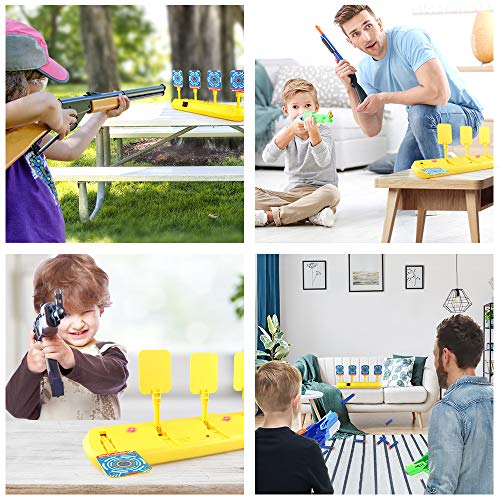 Blasland Digitale Zielscheibe für Nerf Pistole, Kinderspielzeug Auto Reset mit Licht Sound Effekte & 20 Darts für Nerf Gun N-Strike Elite/Mega/Rival Series Indoor Mädchen Jungen Spiele Geschenk - 6