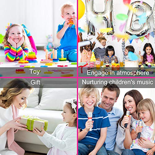 EXTSUD Piano Mat Tanzmatten Musikmatte Pianomatte Kinder 8 Tierstimmen Klaviertastatur Spielzeug Musik Matte, Keyboard Matten Spielteppich Baby Tanzmatte für Jungen Mädchen Kinder 100*36 cm, Rosa - 7