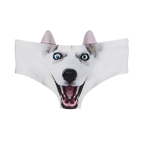 Missley Adult Teenager Höschen 3D Animal Printed Seamless Knickers Unterhose (Wolf)